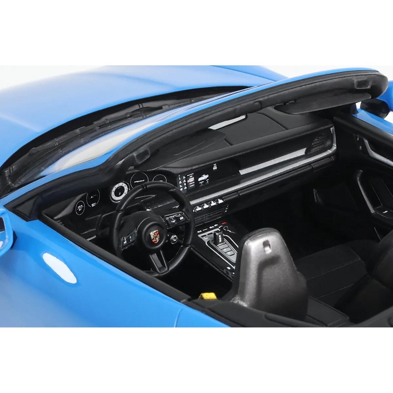 2020 Porsche 911 (992) Turbo S Cabriolet Blue 1/18 Model Car by GT Spirit