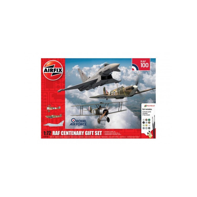 Airfix – 1/72 RAF Centenary Gift Set (Set incl. Paints)