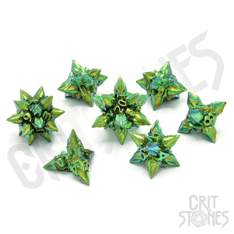 CritStones – Metal RPG Dice Set – Unholy Bane