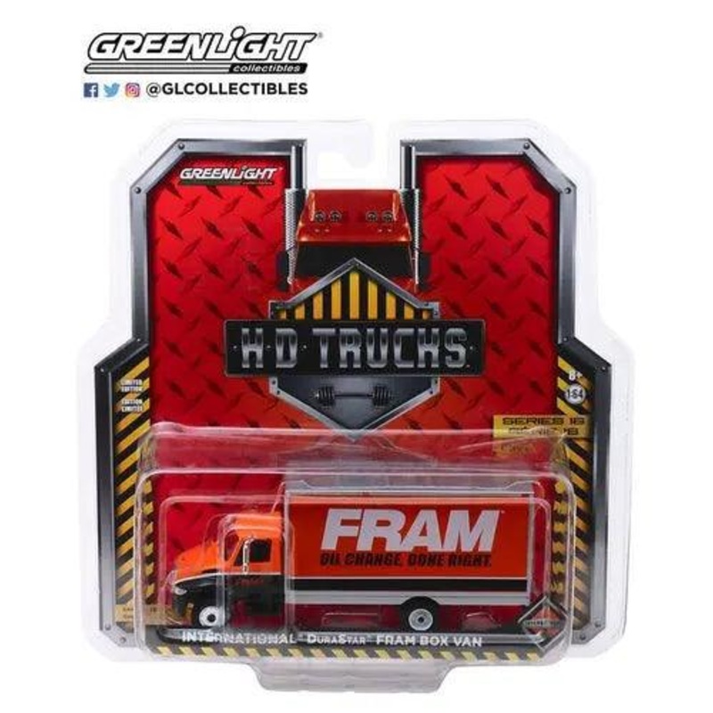Greenlight – 1-64 HD Trucks 16 – 2013 International Box Van FRAM Oil Filters