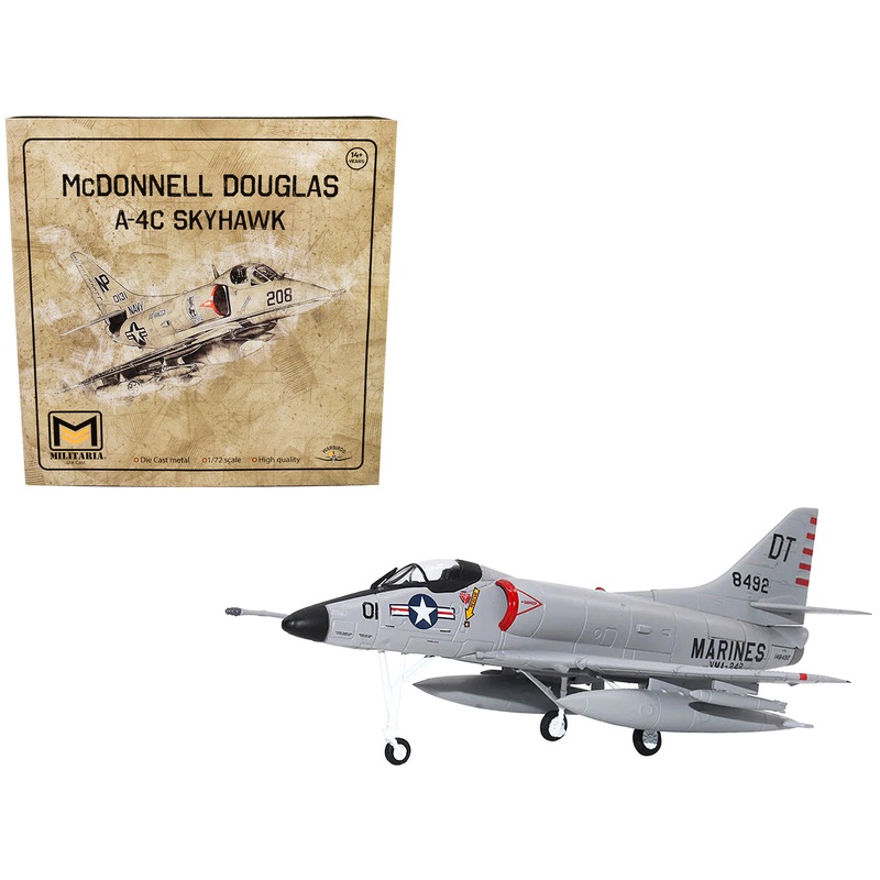 McDonnell Douglas A-4C Skyhawk Attack Aircraft “US Navy” 1/72 Diecast Model by Militaria Die Cast