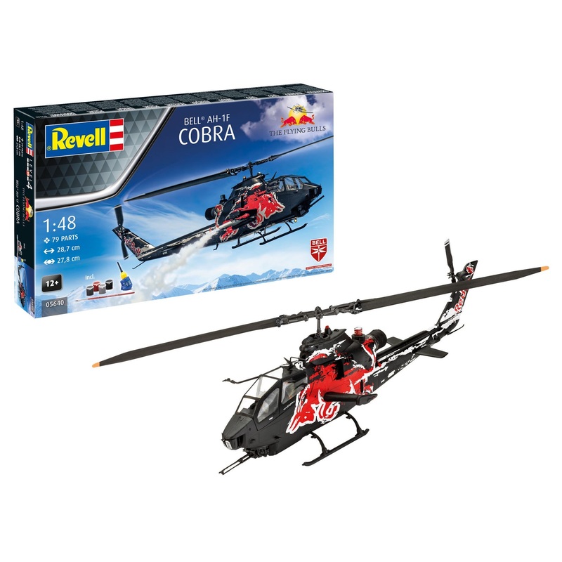 Revell – 1/48 AH-1 F Cobra – Flying Bulls 25th Anniversary (Model Set Incl. Paint)