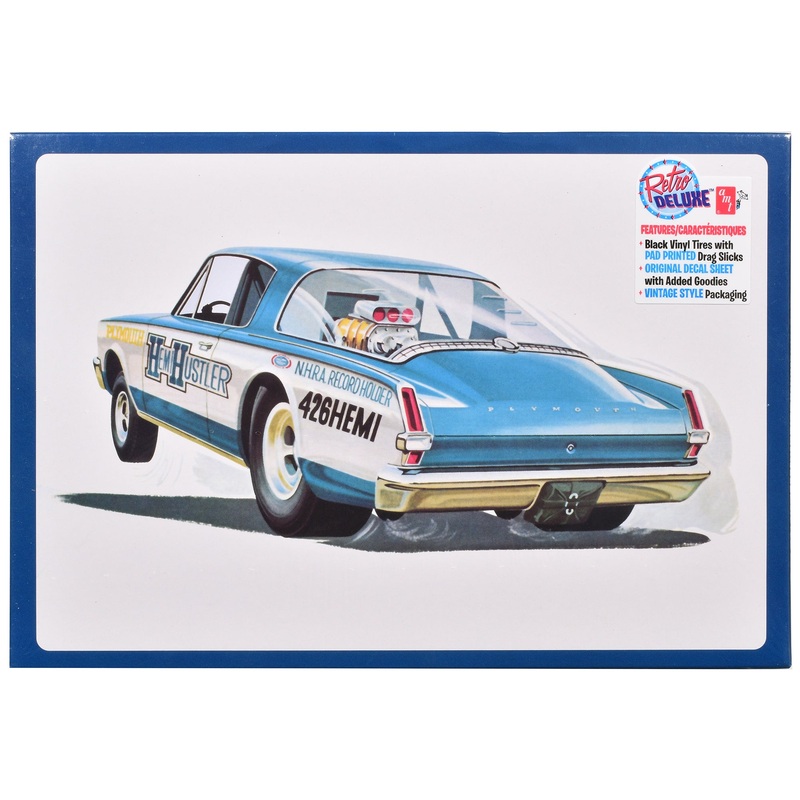 Skill 2 Model Kit 1966 Plymouth Barracuda Funny Car “Hemi Hustler” 1/25 Scale Model by AMT