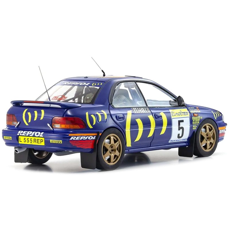 Subaru Impreza #5 Carlos Sainz – Luis Moya Winner “Monte-Carlo Rally” (1995) 1/18 Diecast Model Car by Kyosho