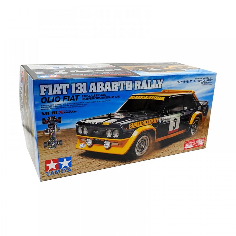 Tamiya – R/C Fiat 131 Abarth Rally Olio Fiat (MF01X) (No ESC Incl.)