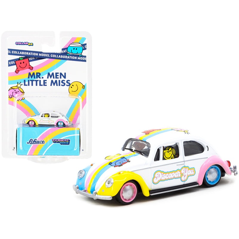 Volkswagen Beetle Low Rider “Mr. Men Little Miss” “Collaboration Model” 1/64 Diecast Model Car by Schuco & Tarmac Works