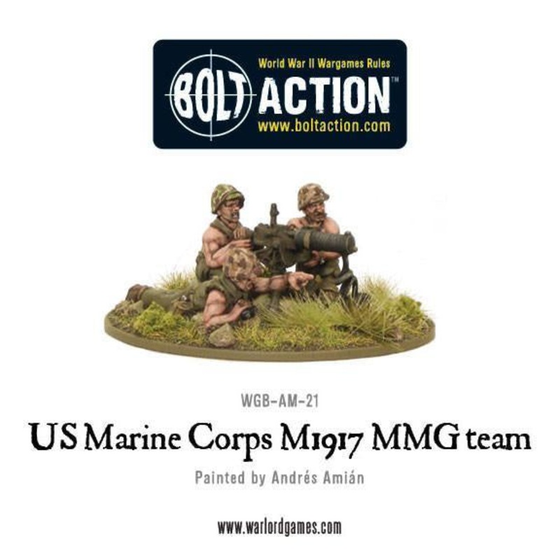 Warlord – Bolt Action: USMC M1917 MMG Team (Metal)