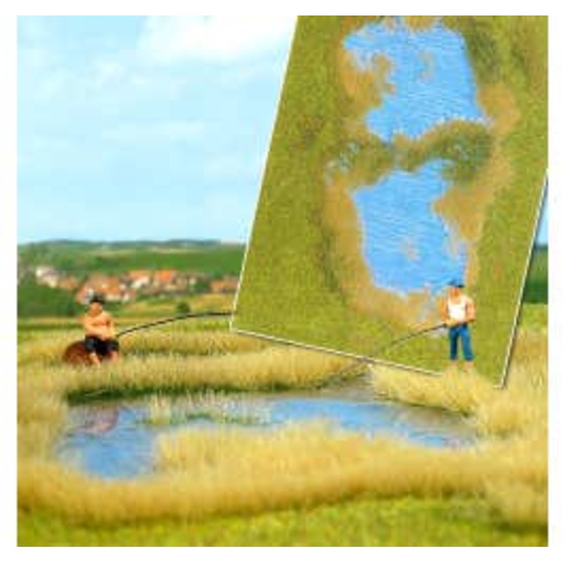 Busch 1312  HO Groundcover ground cover: lake with shore design