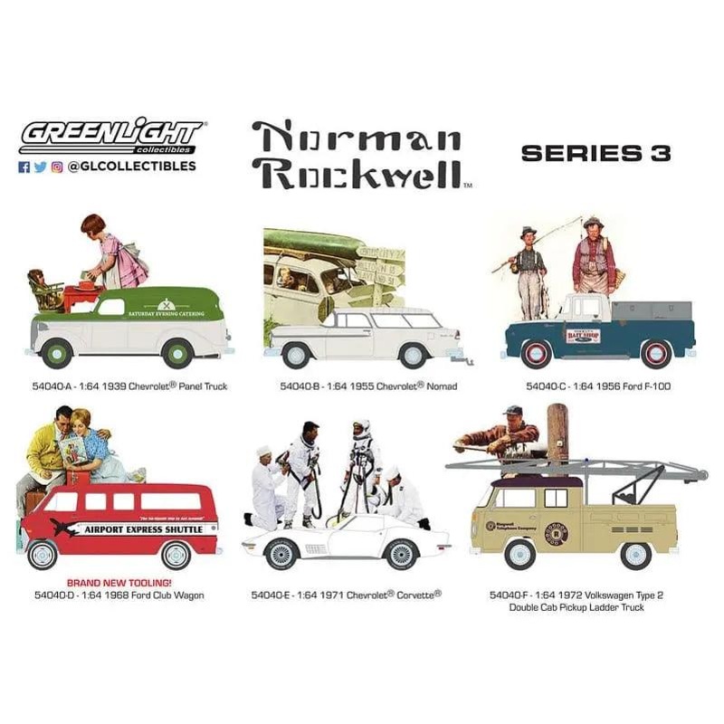 Greenlight – 1:64 Scale Norman Rockwell Series 3 (CASE)