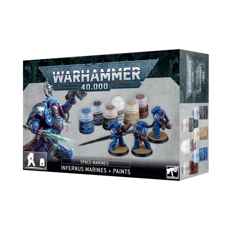 GW – Warhammer 40k Space Marines: Infernus Marines + Paints Set  (60-11)