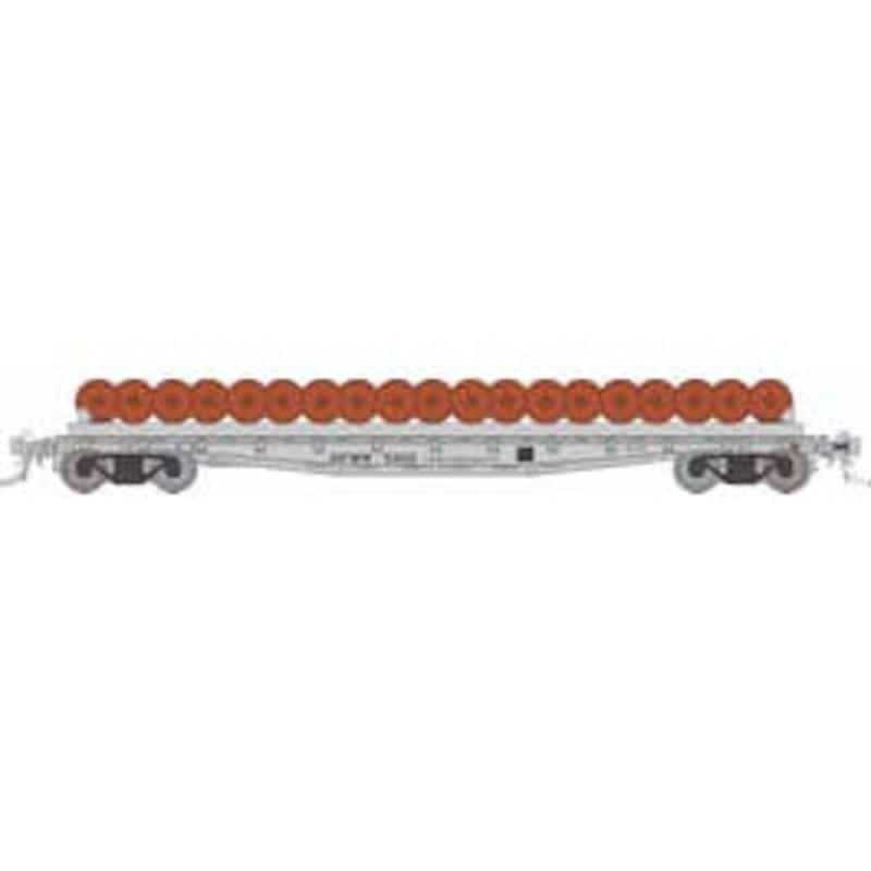 Rapido 138507A HO F30D 50' Wheel Flat Car: SP – MOW: Single Car