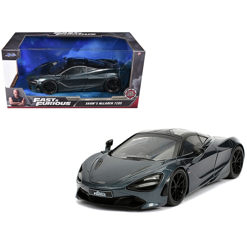 Shaw’s McLaren 720S RHD (Right Hand Drive) Metallic Gray “Fast & Furious Presents: Hobbs & Shaw” (2019) Movie 1/24 Diecast Model Car by Jada