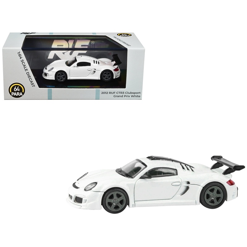 2012 RUF CTR3 Clubsport Grand Prix White 1/64 Diecast Model Car by Paragon Models
