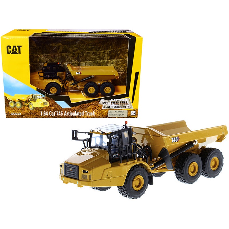 CAT Caterpillar 745 Articulated Truck “Play & Collect!” Series 1/64 Diecast Model by Diecast Masters