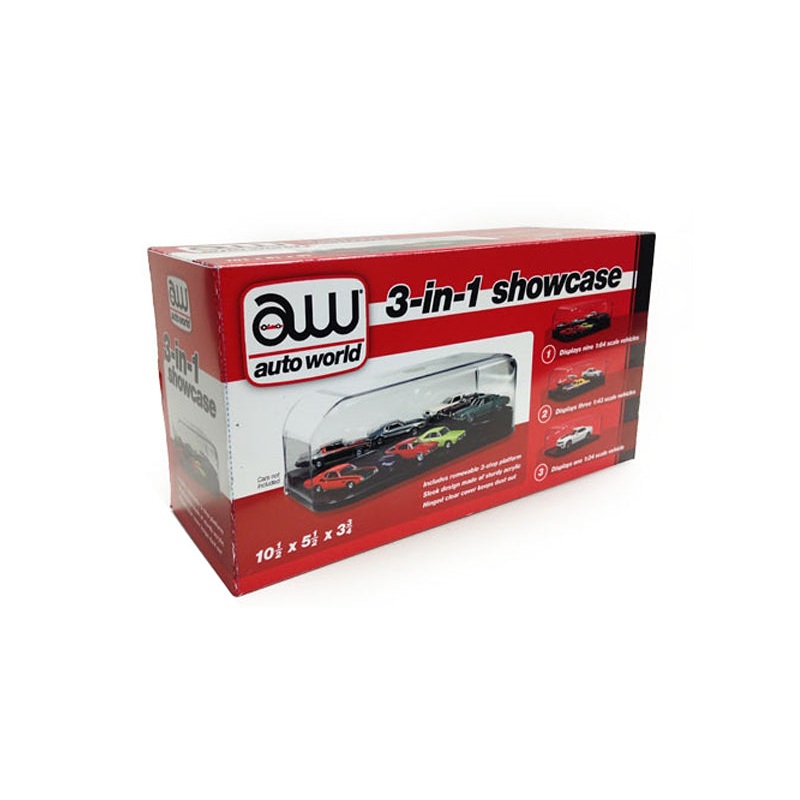 Collectible Display Show Case for 1/64 1/43 1/24 Diecast Models by Auto World