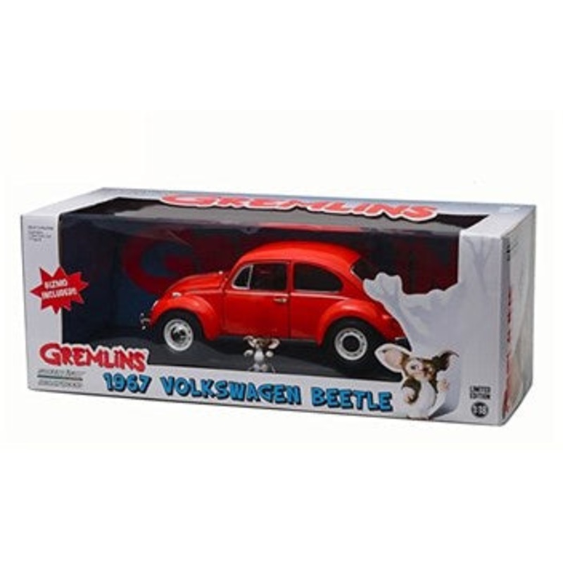 Greenlight – 1/24 Volkswagen Beetle 1967 (Gremlins w/Gizmo Fig) (Red)
