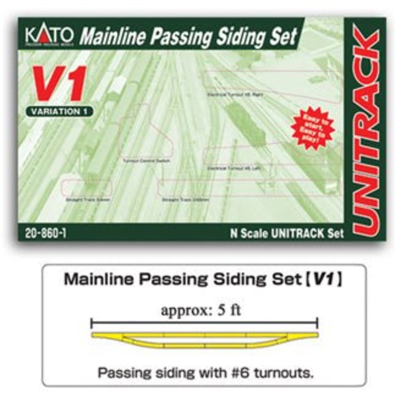 Kato 20-860 N V1 Mainline Passing Siding Set