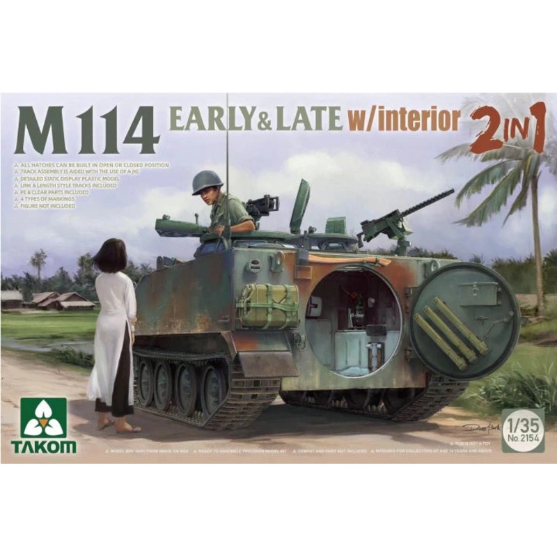 Takom – 1/35 M114 Early & Late w/ Interior (2 in 1)
