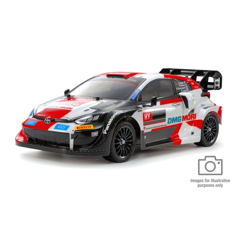 Tamiya – R/C Toyota GAZOO Racing WRT/GR Yaris Rally 1 Hybrid (TT02) (w/ ESC Incl.)