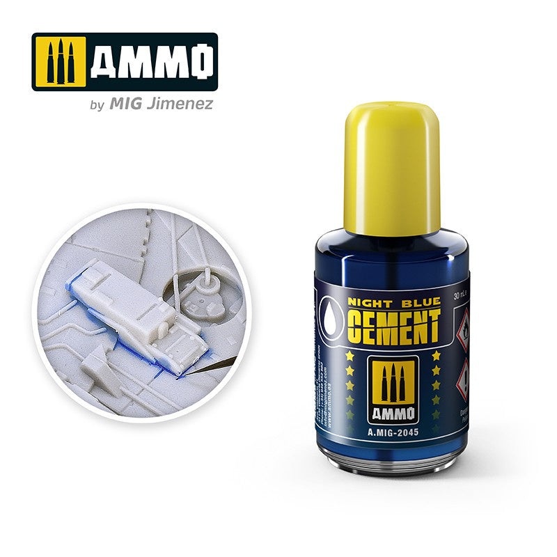 AMMO – 2045 Night Blue Cement (Polyester Plastic Glue)