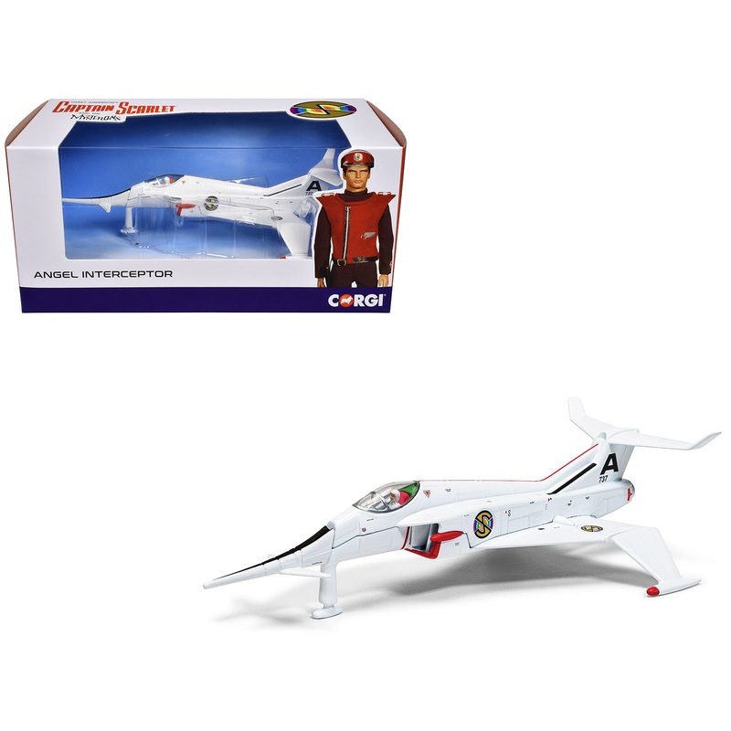 Angel Interceptor Aircraft “World Army Air Force” White “Captain Scarlet and the Mysterons” (1967-1968) TV Series Diecast Model by Corgi