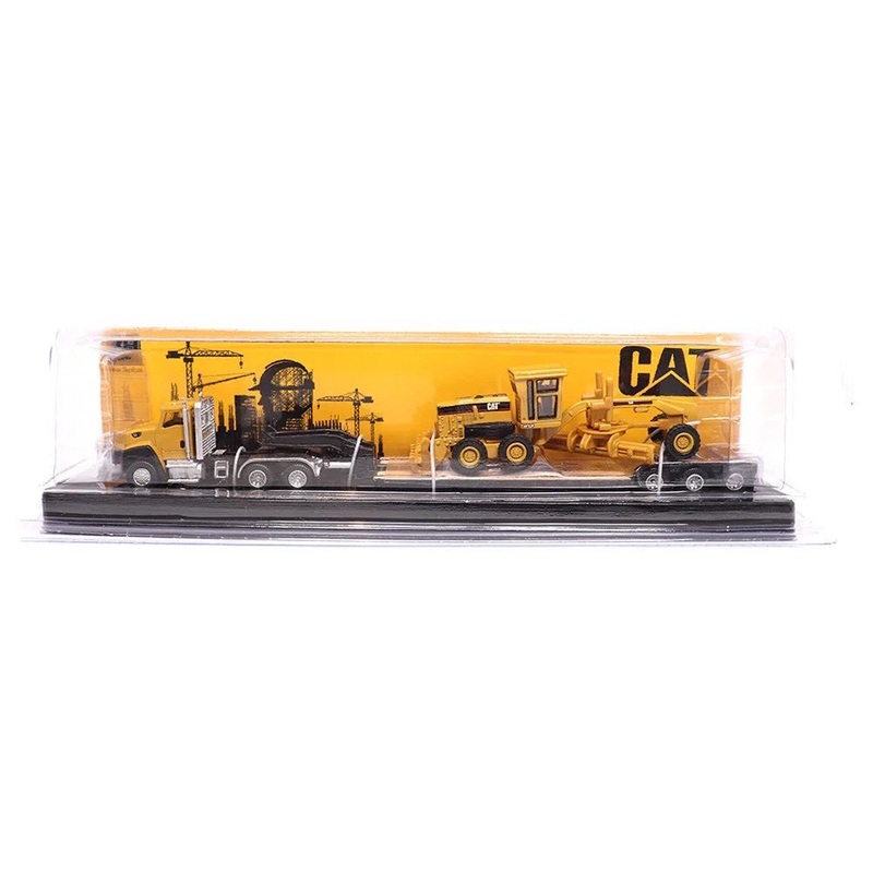 CAT – 1/87 CT660 w/ Lowboy Trailer & 163H Grader