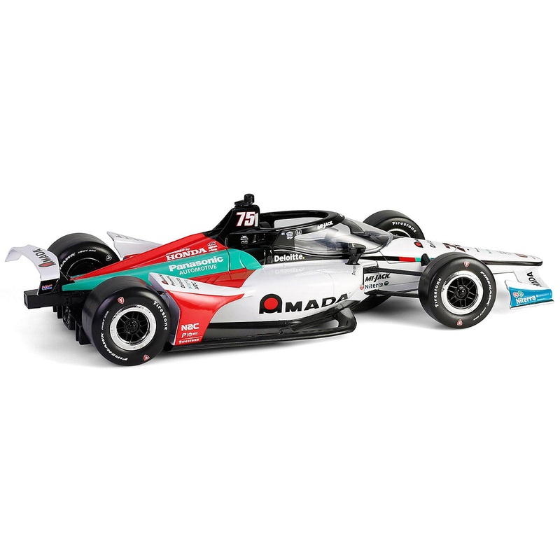Dallara IndyCar #75 Takuma Sato “AMADA” Rahal Letterman Lanigan Racing “NTT IndyCar Series” (2024) 1/18 Diecast Model Car by Greenlight