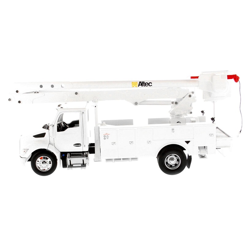 Kenworth T380 with Altec AA55 Aerial Service Truck White “Transport Series” 1/32 Diecast Model by Diecast Masters