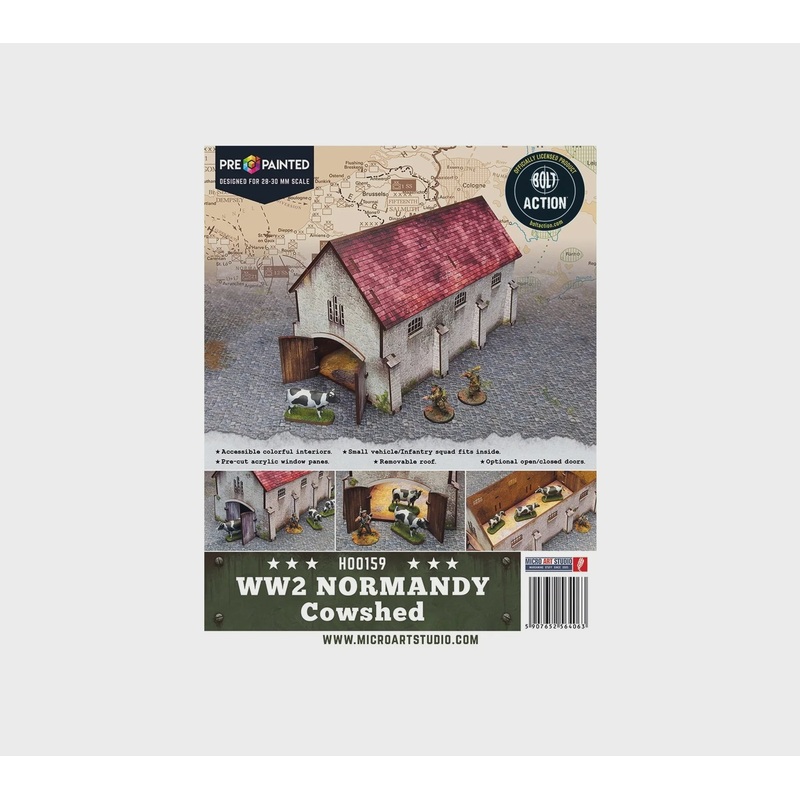 Micro Art Studio – WW2 Normandy  Cowshed  (H00159)
