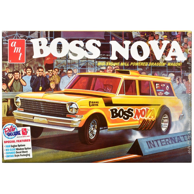 Skill 2 Model Kit Boss Nova Funny Car 1/25 Scale Model by AMT