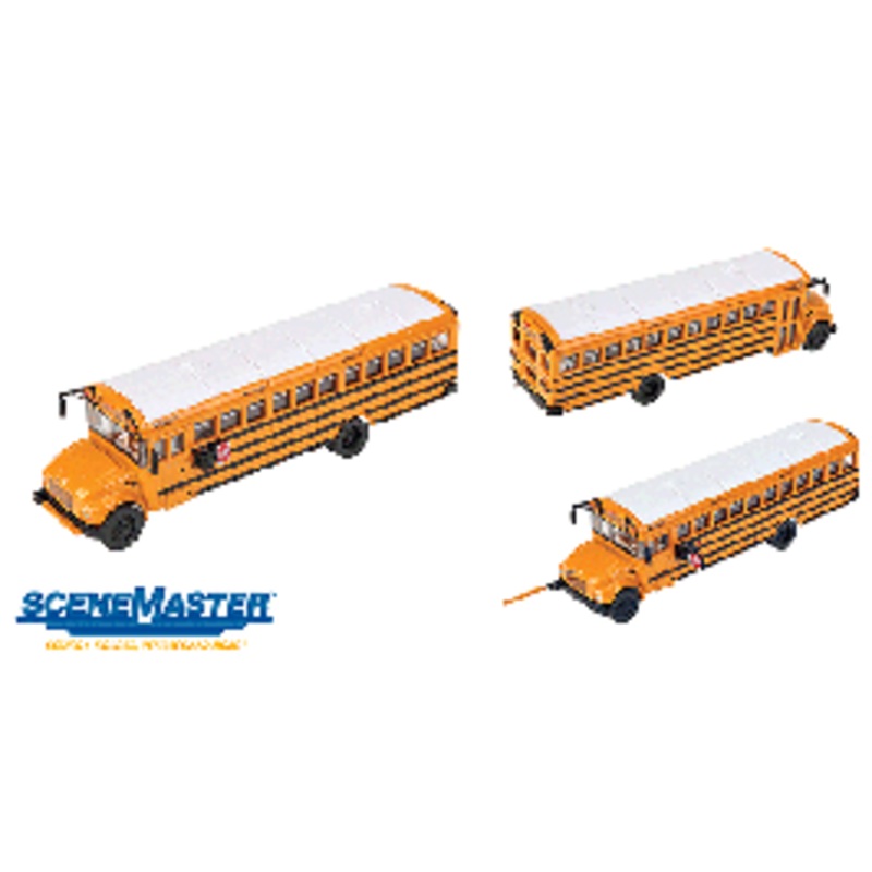 Walthers #949-11701 International CE School Bus – Assembled — (Yellow with White Roof)