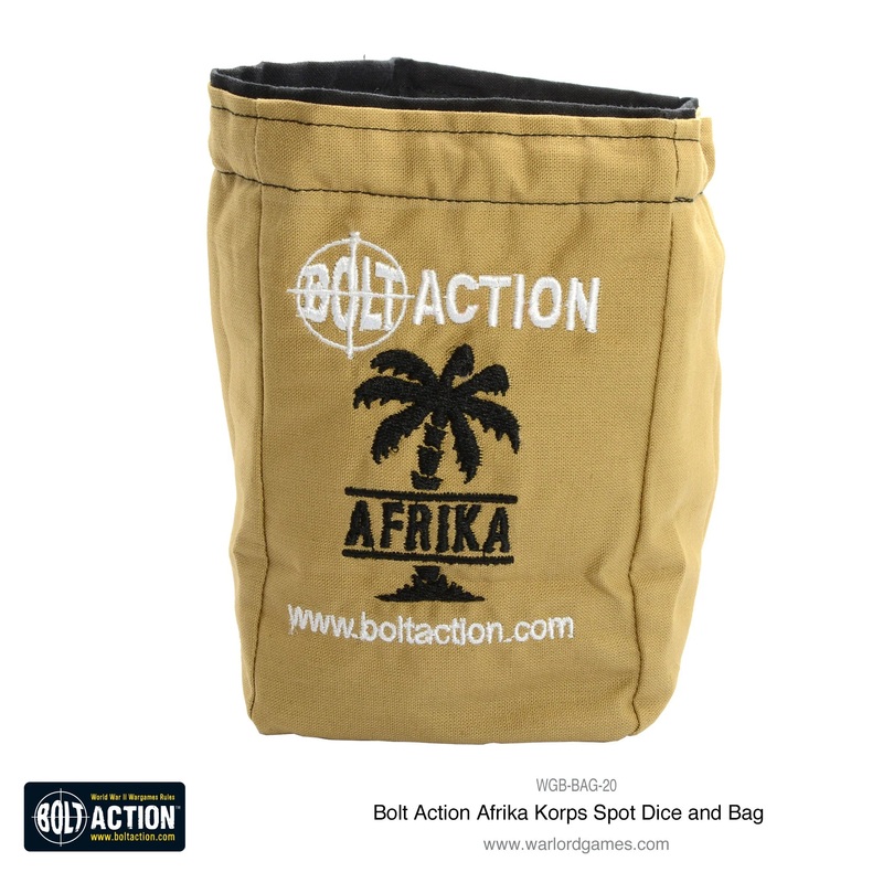 Warlord – Bolt Action  Dice Bag – Afrika Korp