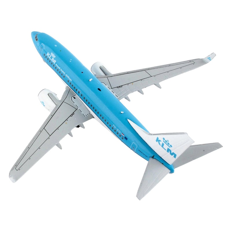 Boeing 737-700 Commercial Aircraft “KLM Royal Dutch Airlines” Blue and White 1/400 Diecast Model Airplane by GeminiJets