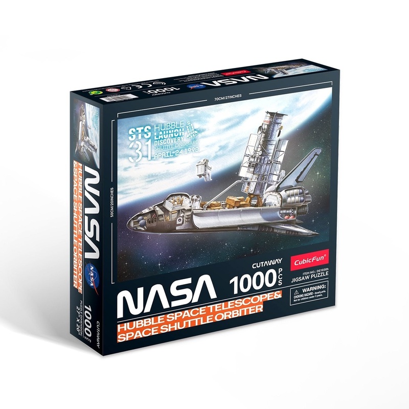 Cubic Fun – NASA – Hubble Telescope & Shuttle (1000pcs)