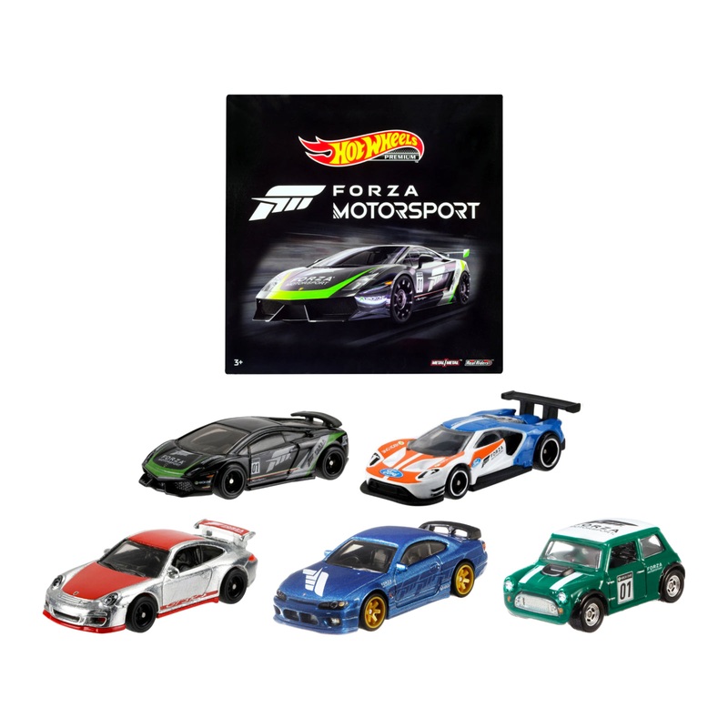 “Forza Motorsport” 5 piece Set Diecast Model Cars by Hot Wheels