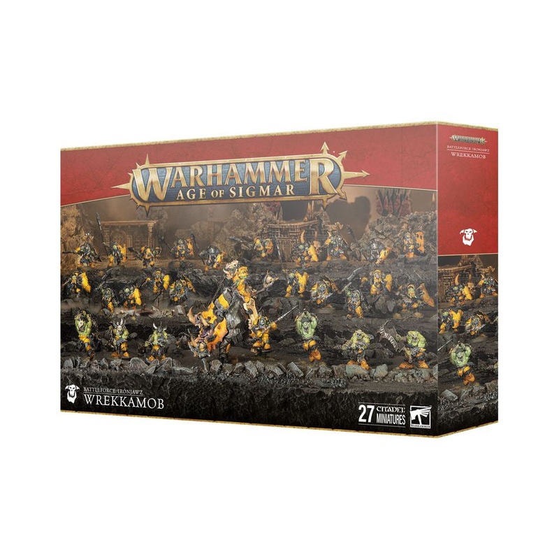 GW – Warhammer AOS Battleforce: Orruk Warclans – Ironjawz Wrekkamob (89-86)
