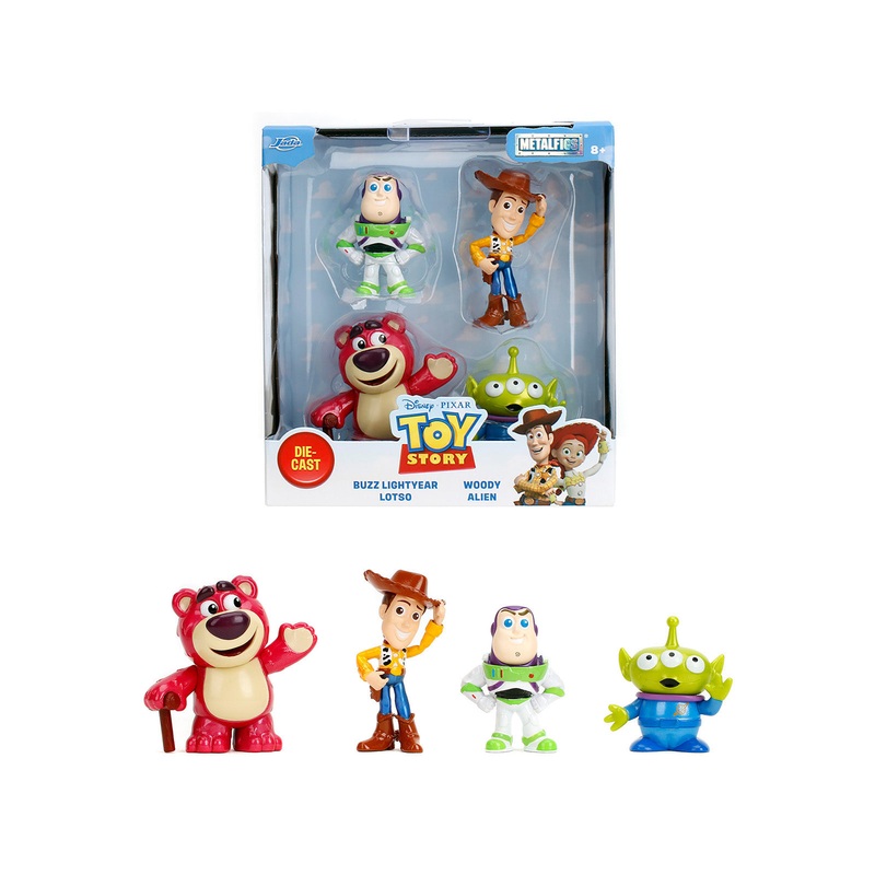Set of 4 Diecast Figures “Toy Story” “Metalfigs” Series Diecast Models by Jada
