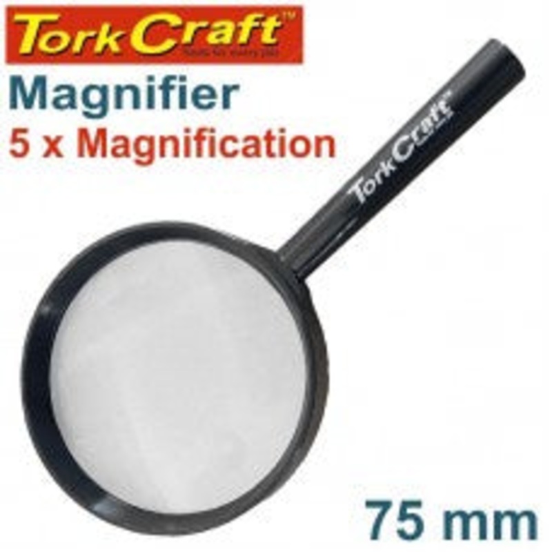 Tork Craft – Magnifier 75mm 5 x Magnification (Hand Held)