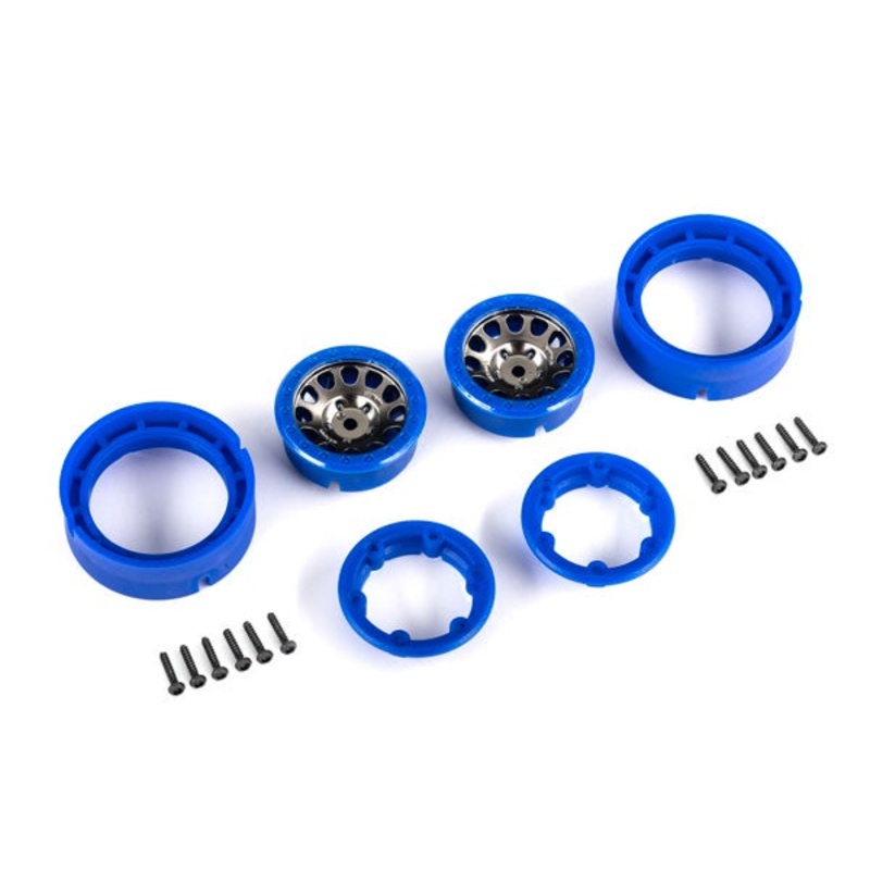 Traxxas – 9781 – BLKBLWheels 1.0″ Method Race Wheels (2) (TRX-4M)