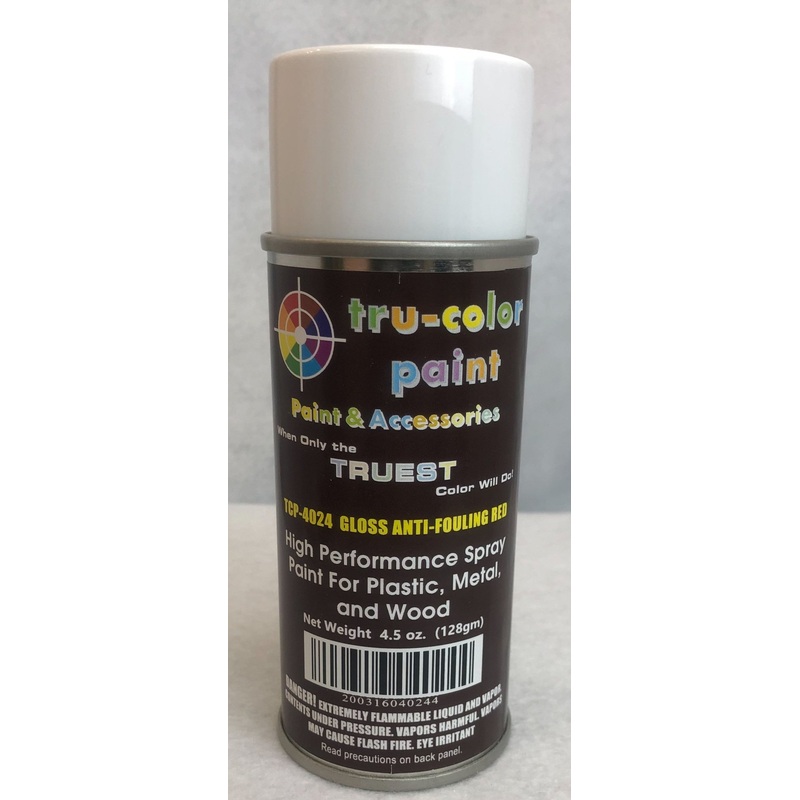 Tru Color TCP-4024 Gloss Anti-Fouling Red, Spray Can, 4.5 ounce, Plastic, Metal and Wood