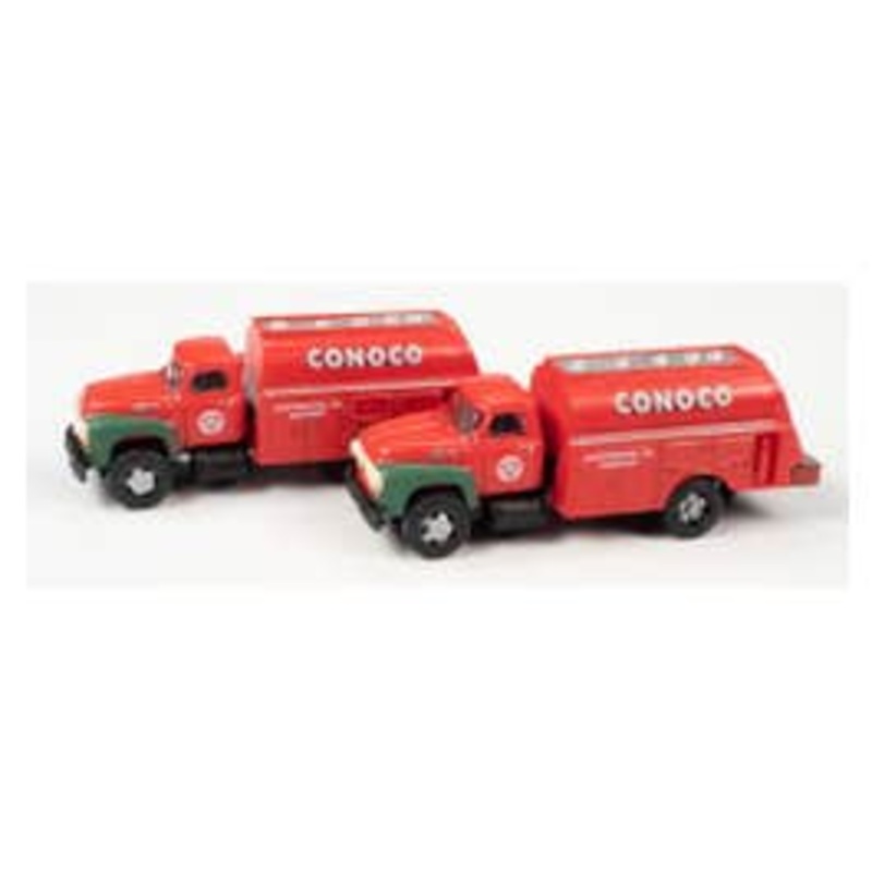 Classic Metal Works 50442 N 1954 FORD TANKER TRUCK 2-PACK (CONOCO)