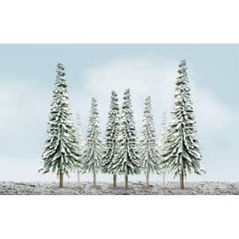 JTT 92007 HO Snow Pine Tree 4″-6″ (24-Pack)