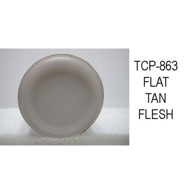 Tru Color TCP-863 Flat, Brushable Tan Flesh Paint 1 Fluid Ounce