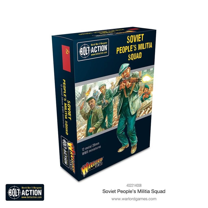 Warlord – Bolt Action: Soviet Peoples Militia Squad (Metal)