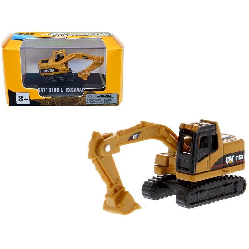 CAT Caterpillar 315D L Excavator Yellow “Micro-Constructor” Series Diecast Model by Diecast Masters