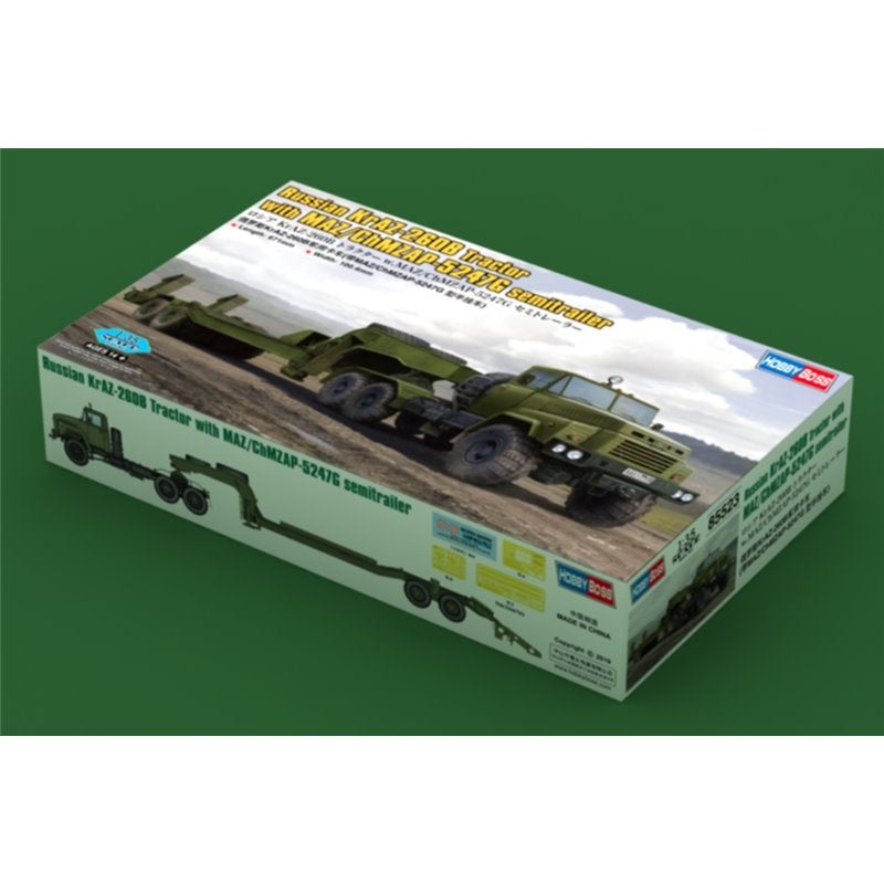 Hobby Boss – 1/35 Russian KrAz-260B Tractor w/CMAZ/ChMZAP-5247G Semitrailer