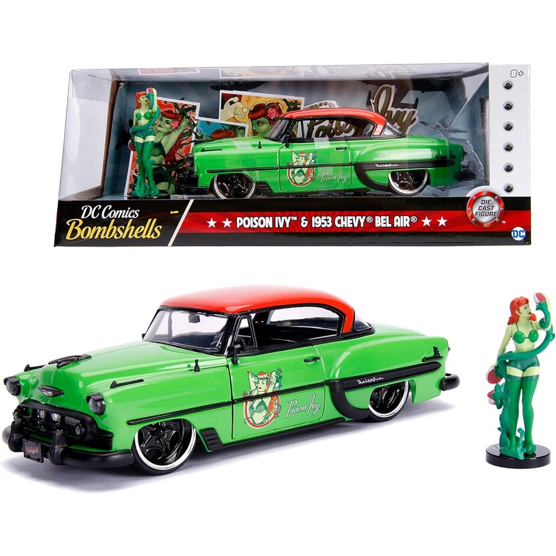 Jada – 1/24 Poison Ivy & Chevy Bel Air – Hard Top 1953 (Hollywood Rides)