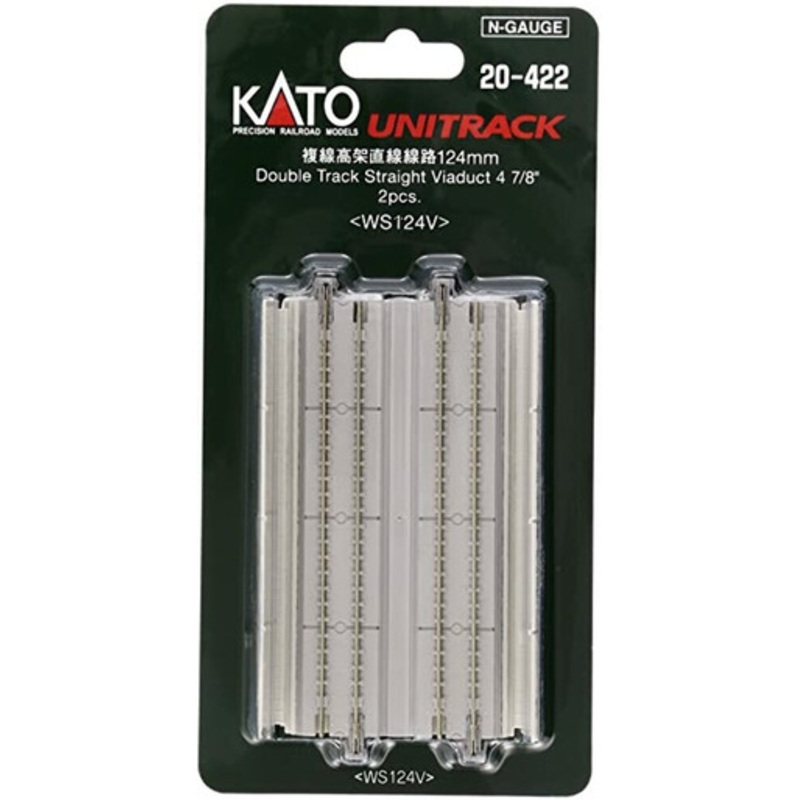 Kato 20-422 N Scale 124mm 4 7/8″ Double Track Straight Viaduct (2)