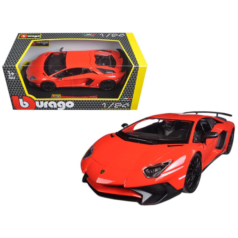 Lamborghini Aventador LP750-4 Red 1/24 Diecast Model Car by Bburago