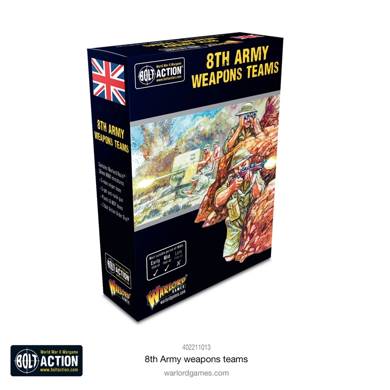 Warlord – Bolt Action: 8th Army Weapons Teams (QF 2-pdr & Sniper)